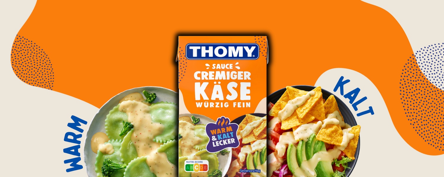 Les Sauces cremige Käse Sauce