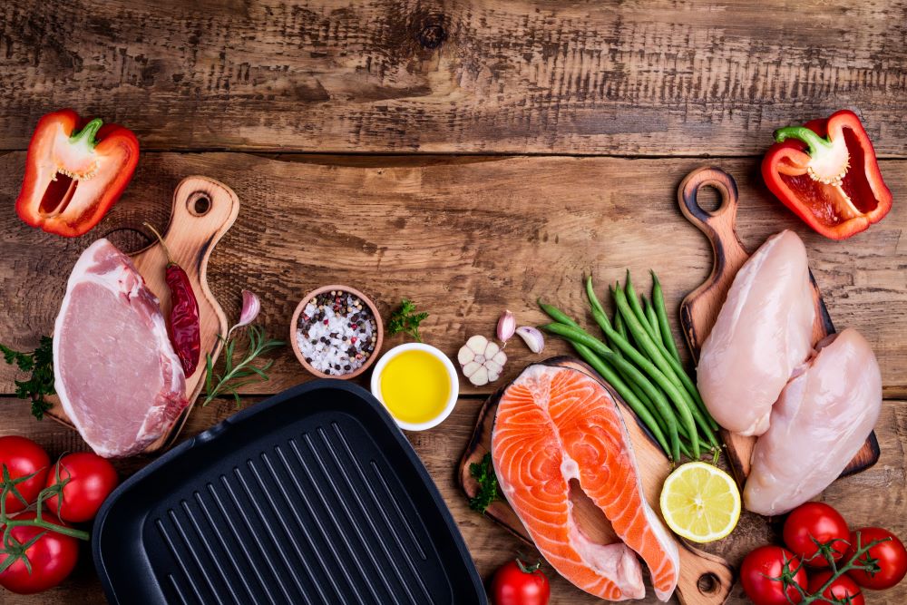 Fleisch Fisch Brett