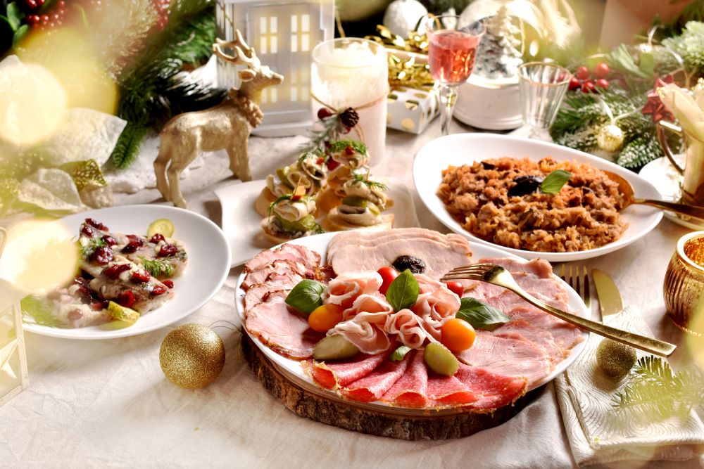 Weihnachtsfrühstück Buffet