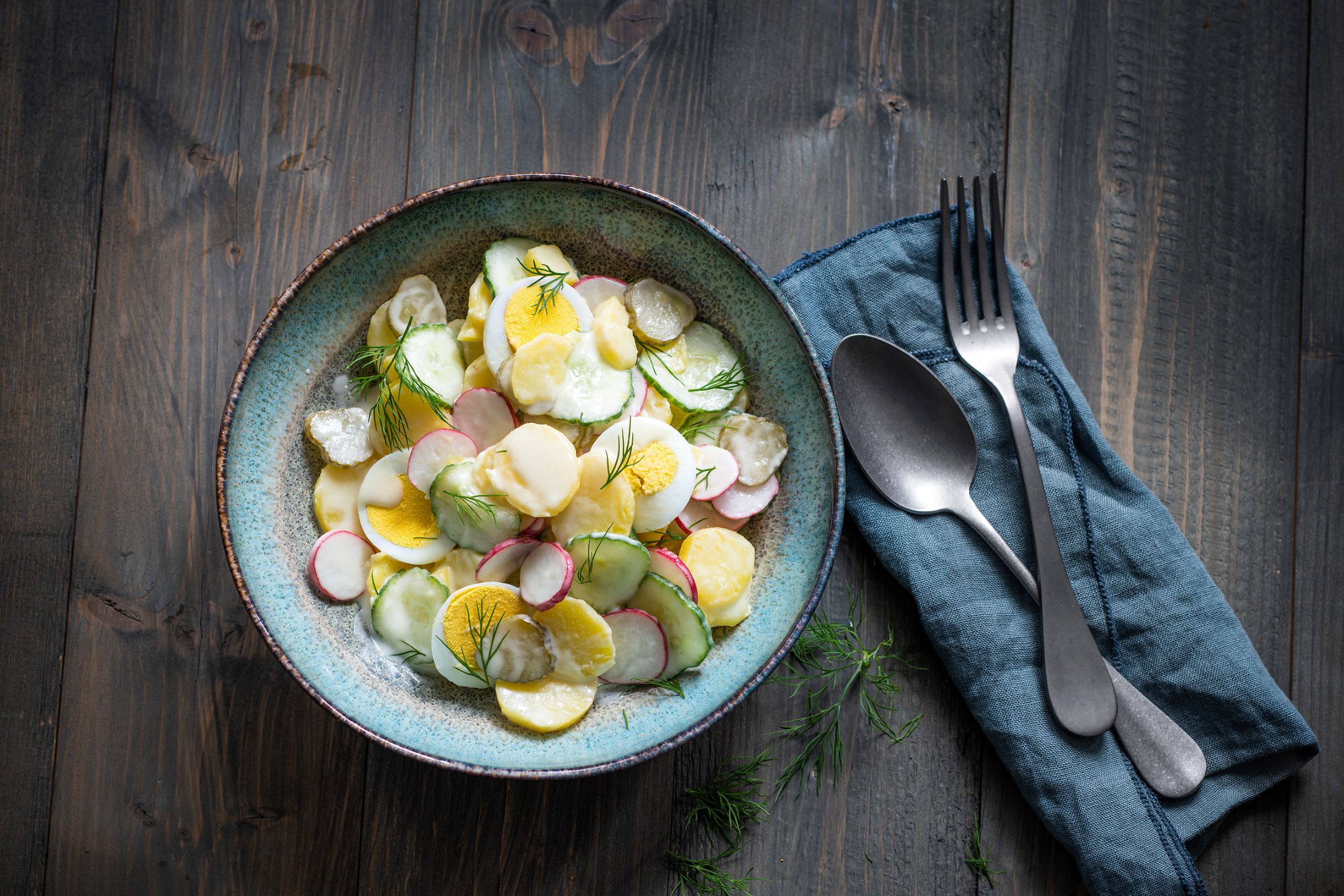 Kartoffelsalat mit Radieschen