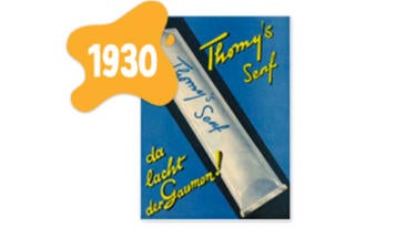 Erstmalige Verpackungen in Tuben