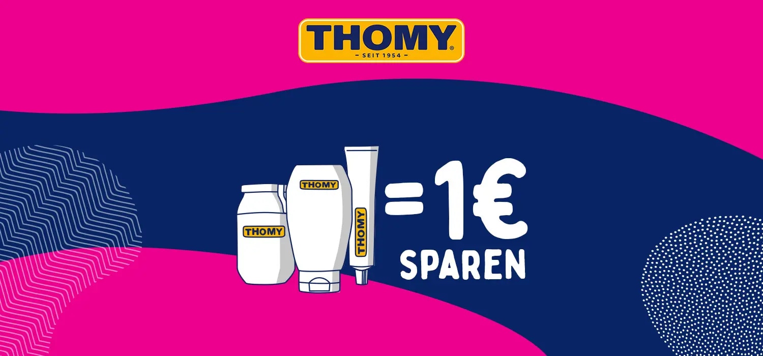 THOMY Produkte mit Hinweis auf 1 Euro sparen bei Winterpromotion