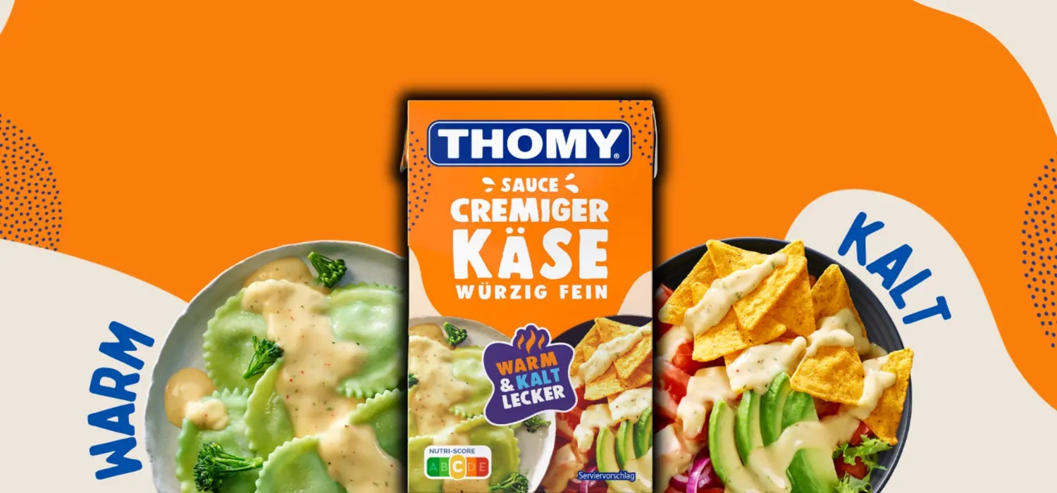 Les Sauces cremige Käse Sauce