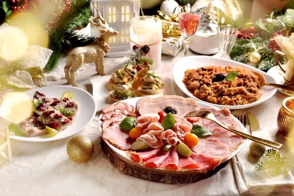 Weihnachtsfrühstück Buffet