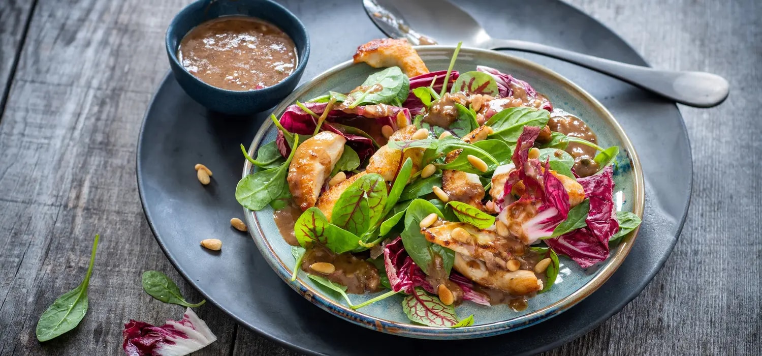Blattsalat Pflaumendressing