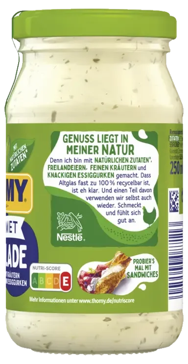 THOMY Gourmet Remoulade 250ml Glas