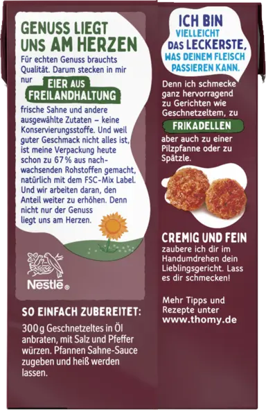 THOMY Les Sauces Pfannen Sahne-Sauce