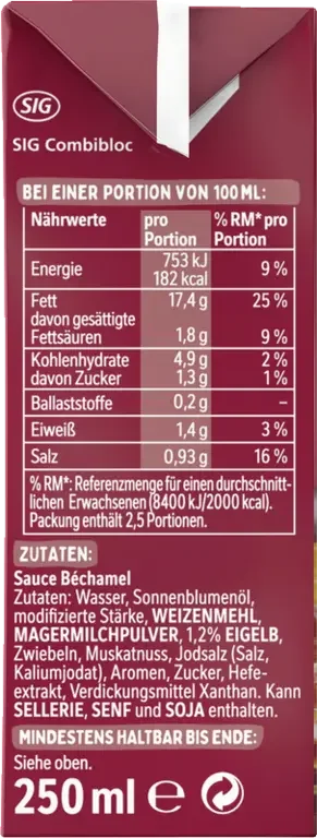 THOMY Les Sauces Béchamel