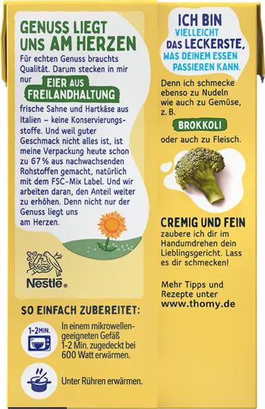 THOMY Les Sauces Käse Sahne-Sauce