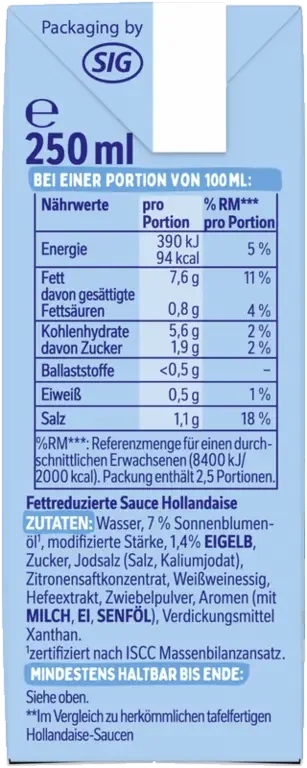 THOMY Les Sauces Hollandaise Légère
