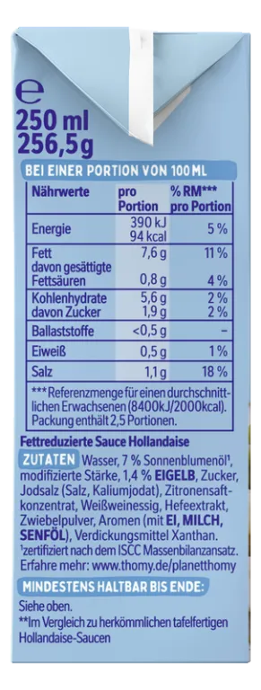 THOMY Les Sauces Hollandaise Légère