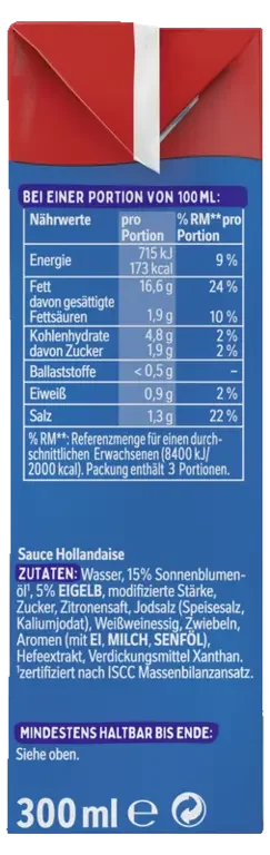 THOMY Les Sauces Hollandaise +20%