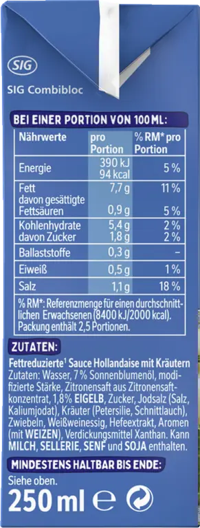 THOMY Les Sauces Hollandaise Gartenkräuter