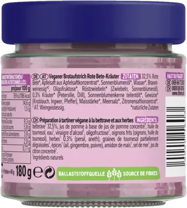 THOMY Brotaufstrich Rote Bete & Kräuter 180g