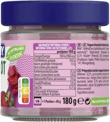 THOMY Brotaufstrich Rote Bete & Kräuter 180g