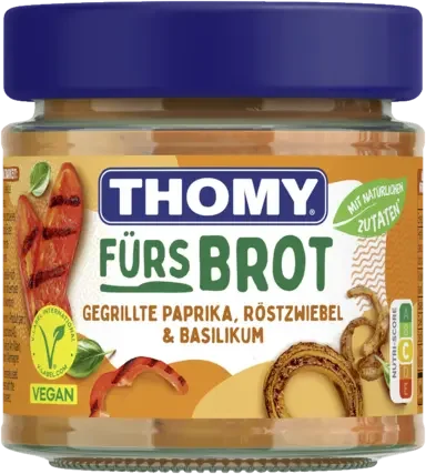 THOMY Brotaufstrich Gegrillte Paprika, Röstzwiebeln & Basilikum 180g