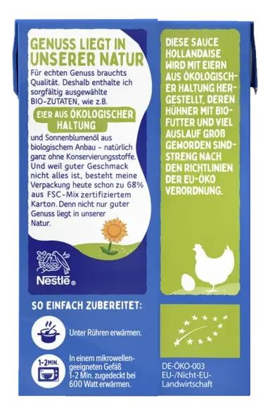 THOMY Les Sauces Hollandaise Bio