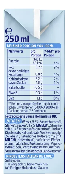 THOMY Les Sauces Hollandaise Légère Bio