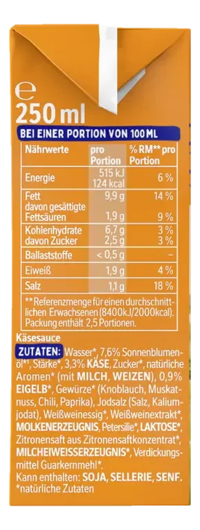 THOMY Les Sauces Cremiger Käse