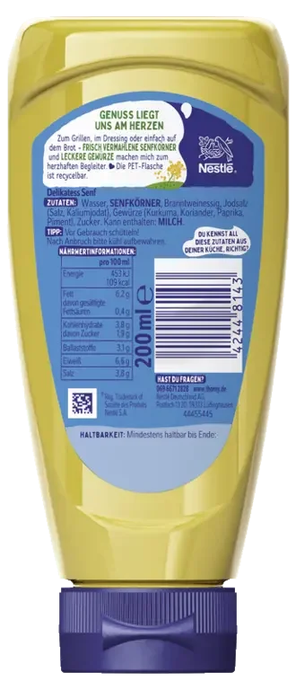 THOMY Delikatess Senf mittelscharf 200ml