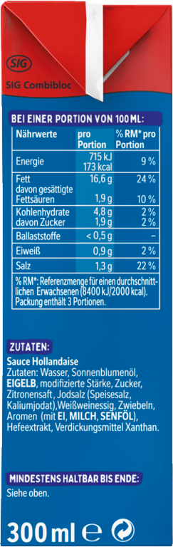 THOMY Les Sauces Hollandaise +20% | thomy.de